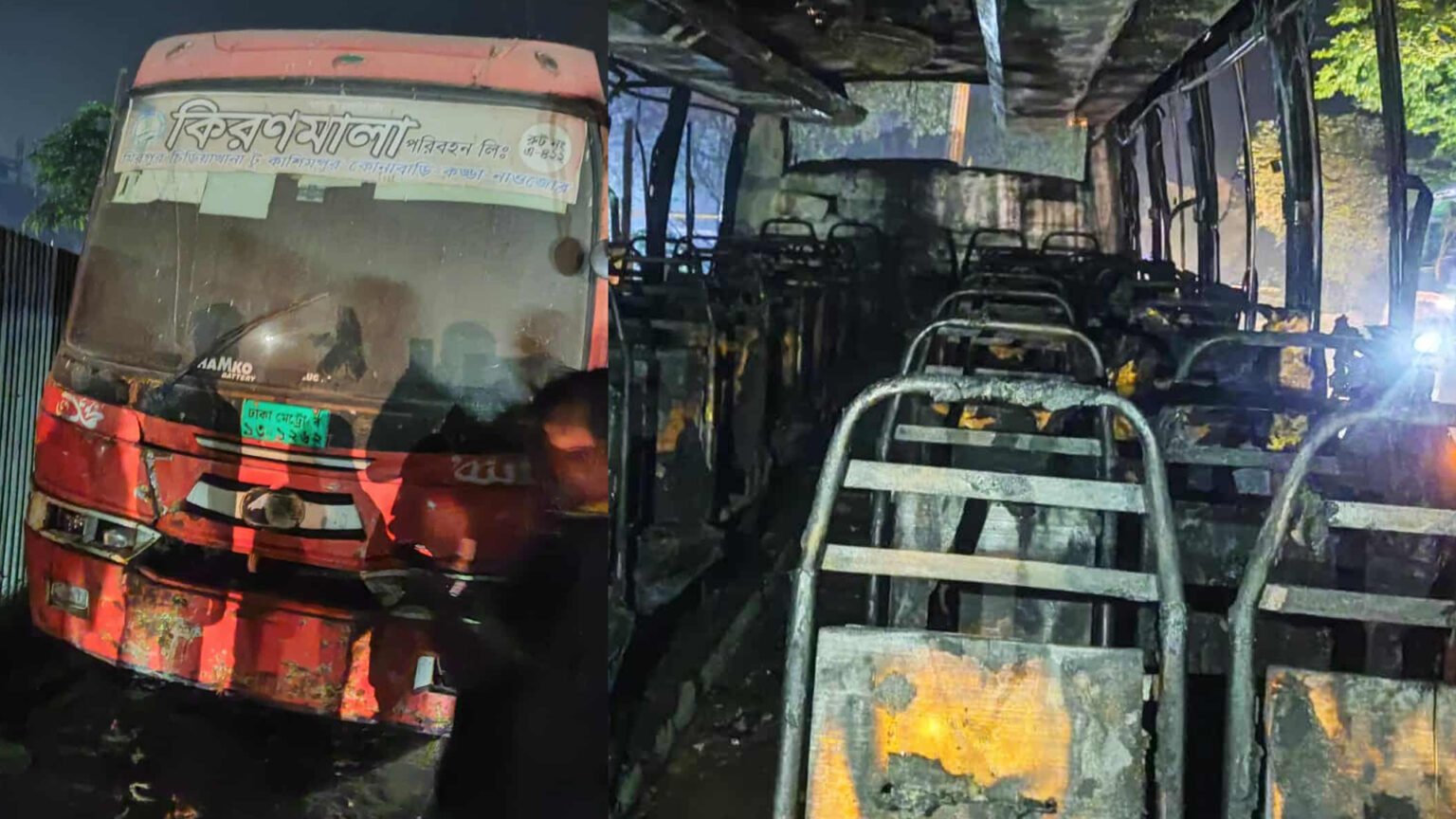 শাহ আলীতে বাসে অগ্নিসংযোগ: শিক্ষার্থীসহ আটক ৩, নিহত ১